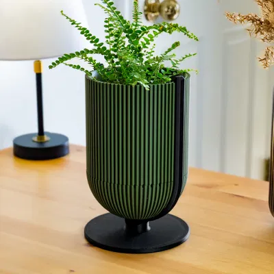 Chậu Trồng Cây Kiểu Đứng Sang Trọng - Phong Cách Mid-Century Hiện Đại