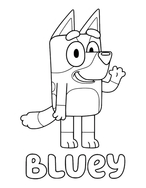 Mô Hình Bluey 4 Màu AMS - Image 2