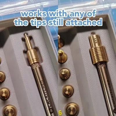 Khay Werckmann cho đầu hàn TS-100 của CNCKitchen và ốc ren