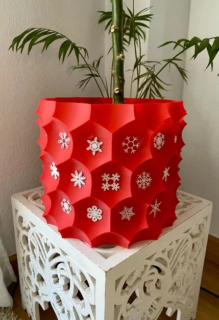 Chậu Hoa Giáng Sinh "Anti-sphere" Remix Vẽ Tuyết - Thiết Kế Vase Mode - Image 2