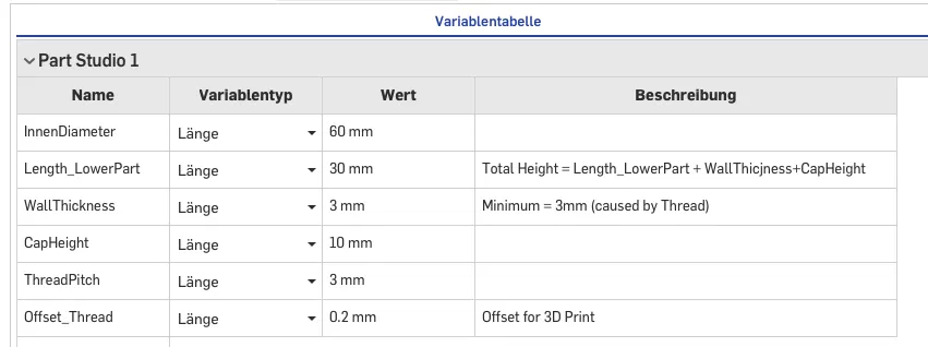 Hộp Tròn Có Ren (OnShape Parametric) - Image 2