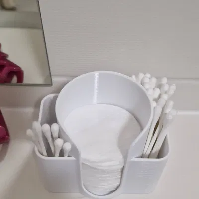 Khay Đựng Bông Tẩy Trang Và Tăm Bông