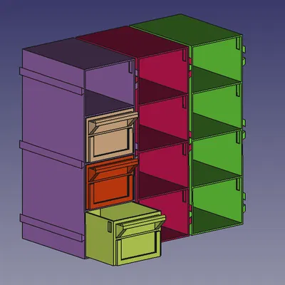 Hộp đựng đồ module cho phụ kiện nhỏ