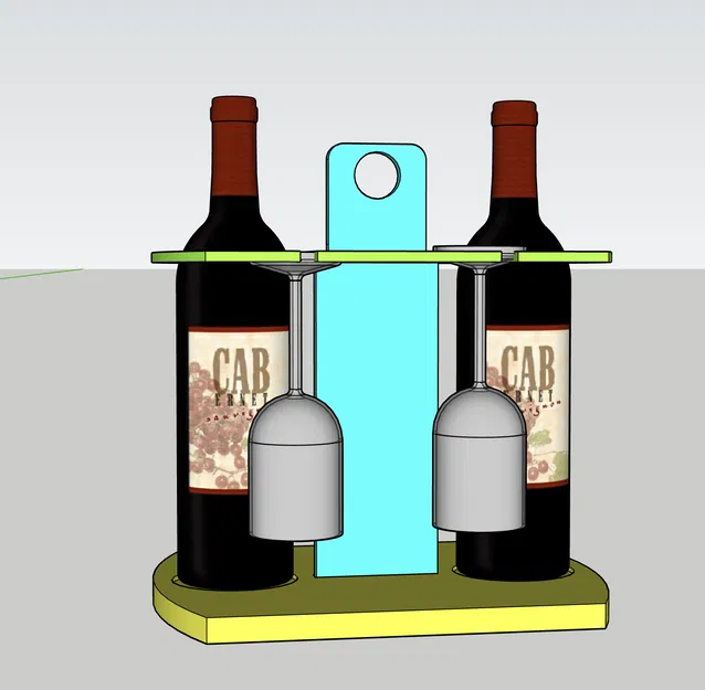 ORGANIZZATORE GT157 - Kệ Để Chai Rượu Bàn - Image 1