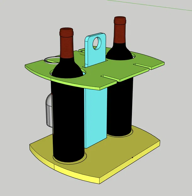 ORGANIZZATORE GT157 - Kệ Để Chai Rượu Bàn - Image 2