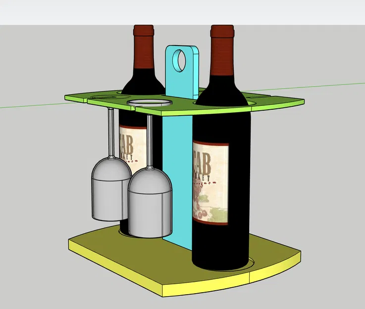 ORGANIZZATORE GT157 - Kệ Để Chai Rượu Bàn - Image 3