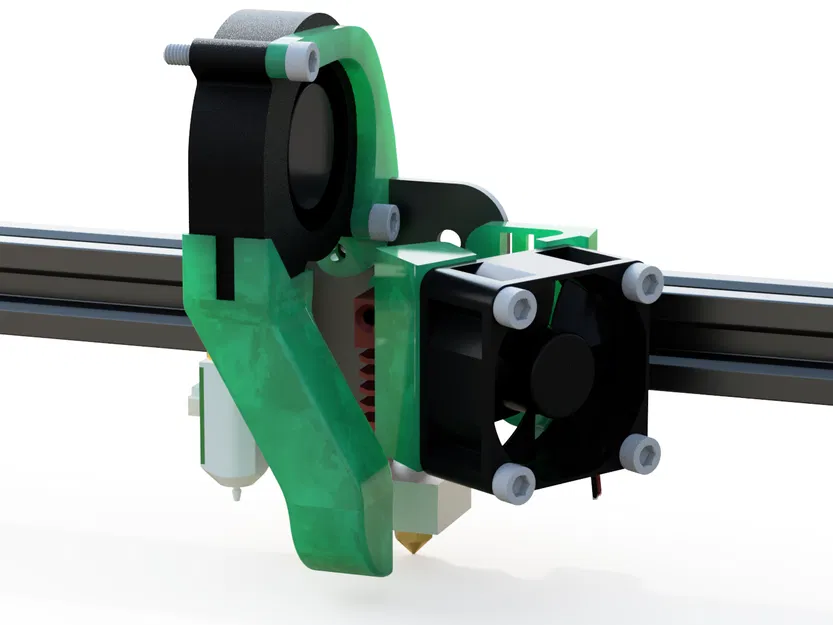 Ender 3 - Đầu nóng luồng khí cao [quạt 5015 & 4020] kèm BL touch! - Image 1