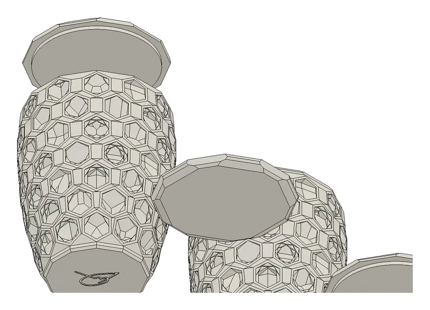 Bình đựng tro cốt tùy chỉnh, có thể thay đổi kích thước để in. - Image 3