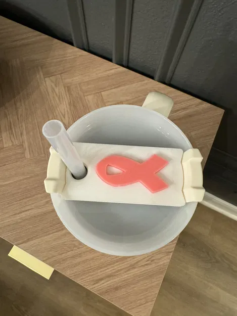 Tấm Tên Ly Stanley Hình Ruy Băng Nhận Thức Ung Thư - Image 2