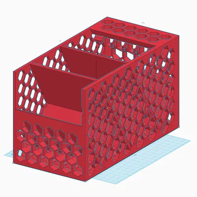 Hộp Đựng Muỗng Nĩa Nhựa Hình Lục Giác