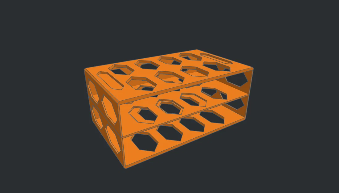 Hộp Ngăn Kéo 2 Tầng Tiết Kiệm Filament - Gridfinity - Image 1