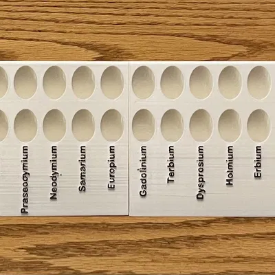 Mô hình trưng bày Oxit & Florua Đất Hiếm