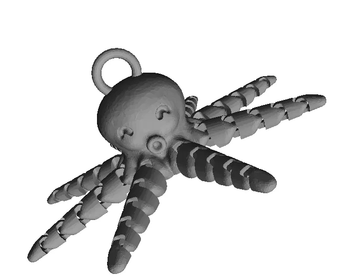 Bạch Tuộc Mini Dễ Thương Có Móc Khóa - Image 1