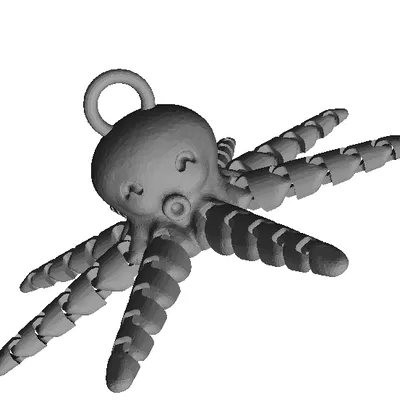 Bạch Tuộc Mini Dễ Thương Có Móc Khóa