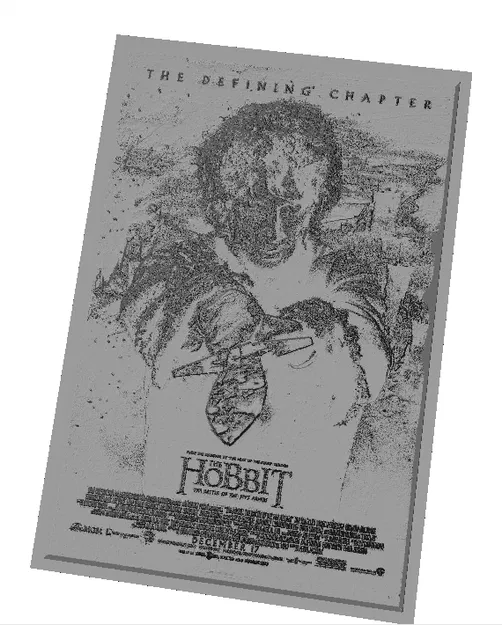 Áp Phích Phim "The Battle of the Five Armies" Làm Lithophane - Image 1