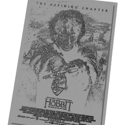 Áp Phích Phim "The Battle of the Five Armies" Làm Lithophane