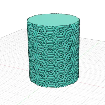 Bình Hoa Văn Lục Giác (Chế Độ "Vase Mode")