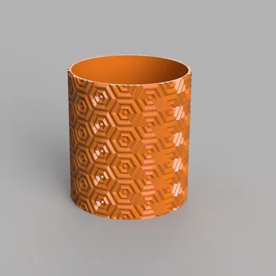 Bình hoa văn lục giác