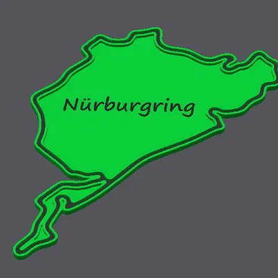 Tranh Dán Tường Đường Đua Nürburgring Nordschleife - "Địa Ngục Xanh"
