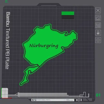 Tranh Dán Tường Đường Đua Nürburgring Nordschleife - "Địa Ngục Xanh"