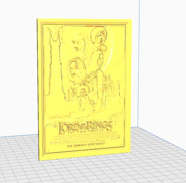 Ảnh Lithophane Poster Phim "The Two Towers" - Image 1