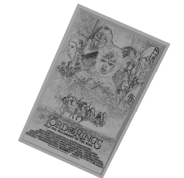 Poster phim "Chúa tể những chiếc nhẫn" Lithophane - Image 1