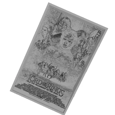 Poster phim "Chúa tể những chiếc nhẫn" Lithophane