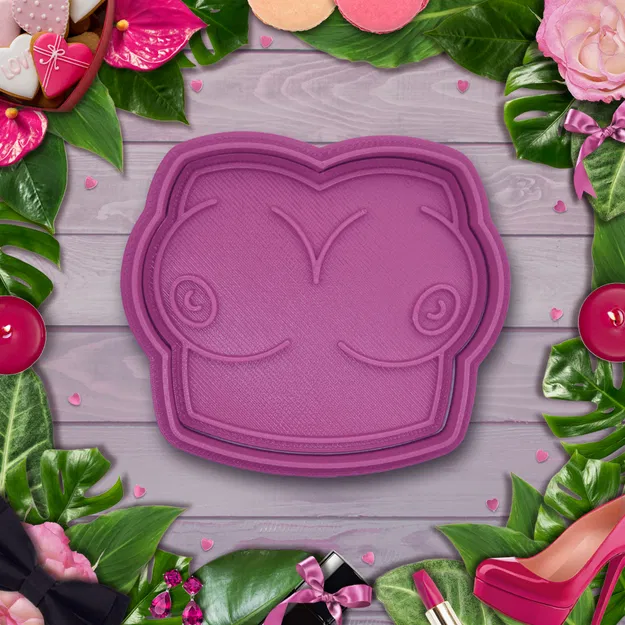 Khuôn Cắt / Dập Bánh Quy Hình Nhũ Hoa Erotic - Image 1