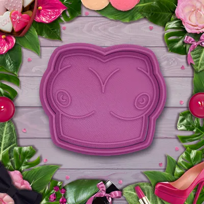 Khuôn Cắt / Dập Bánh Quy Hình Nhũ Hoa Erotic