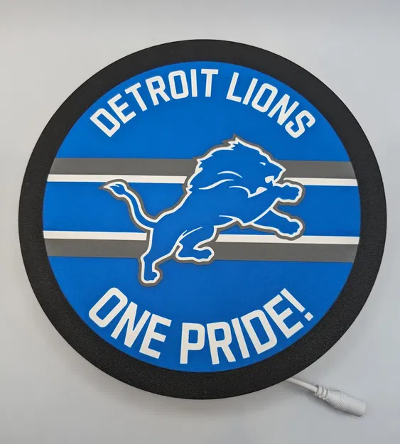 Hộp Đèn Tròn Detroit Lions - Image 1