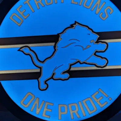Hộp Đèn Tròn Detroit Lions