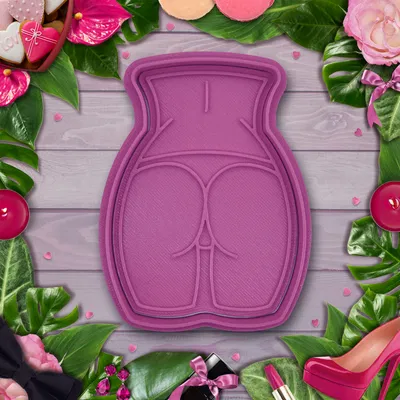 Khuôn cắt bánh quy/con dấu hình mông cong gợi cảm