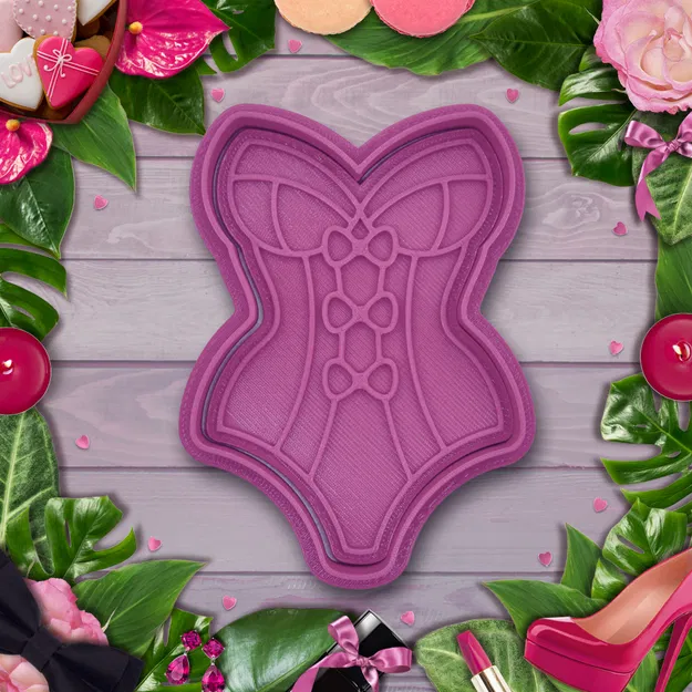 Khuôn Cắt Bánh Quy Hình Corset Gợi Cảm - Image 1