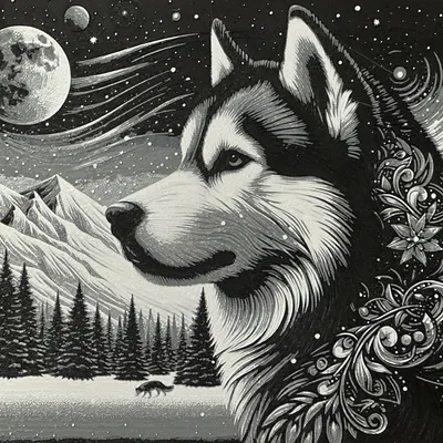 Husky Tuyết 2 - Tô màu bằng Filament