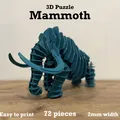 Mô hình "Mammoth" 3D Puzzle - 72 Mảnh Ghép - Thumbnail 1