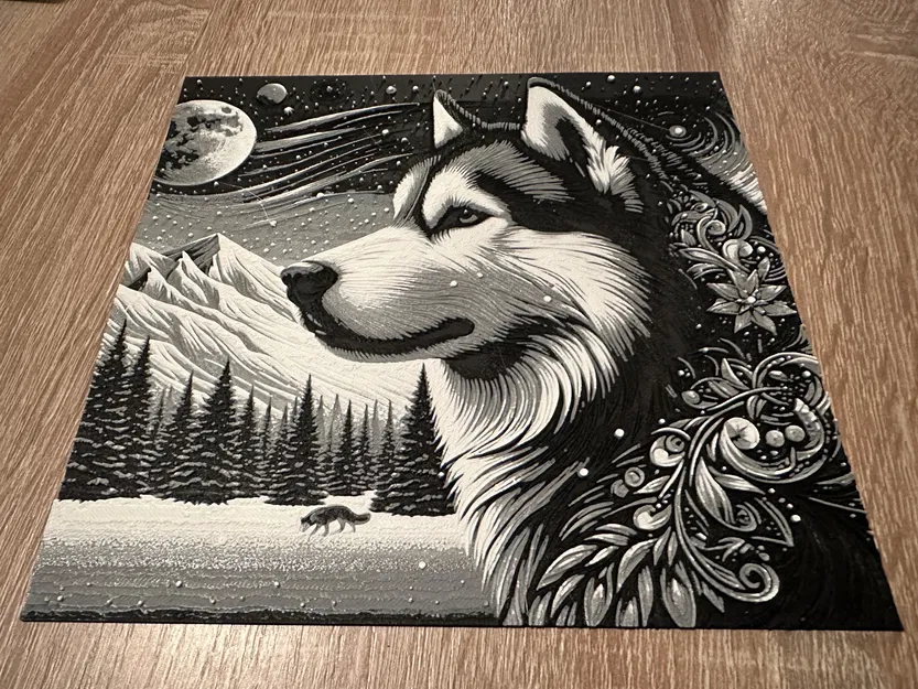 Husky Tuyết 2 - Tô màu bằng Filament - Image 2