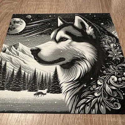 Husky Tuyết 2 - Tô màu bằng Filament