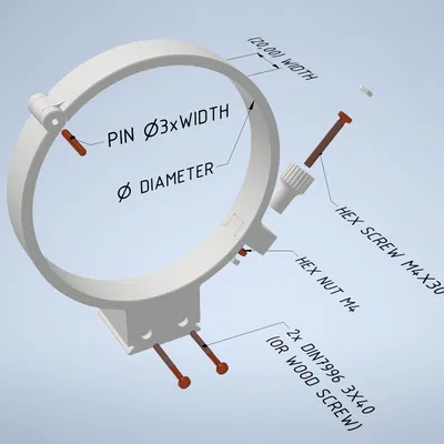 Giá đỡ ống kính ArcaSwiss kích thước 69,8x20