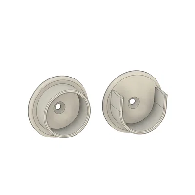 Bộ Đế Treo Thanh Ngang Tủ Quần Áo (Cho Thanh 1 3/8 inch Tiêu Chuẩn Mỹ)