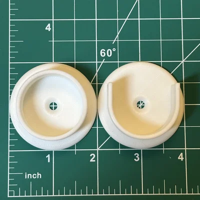 Bộ Đế Treo Thanh Ngang Tủ Quần Áo (Cho Thanh 1 3/8 inch Tiêu Chuẩn Mỹ)