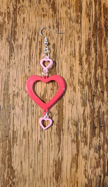 Bông Tai Tim Nhiều Tầng Có Biến Thể - Image 6