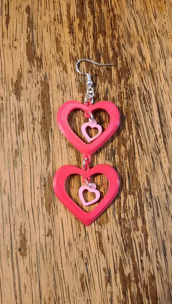 Bông Tai Tim Nhiều Tầng Có Biến Thể - Image 8