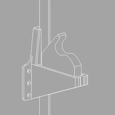 Kệ giữ Thước đo kết hợp BAHCO 300mm