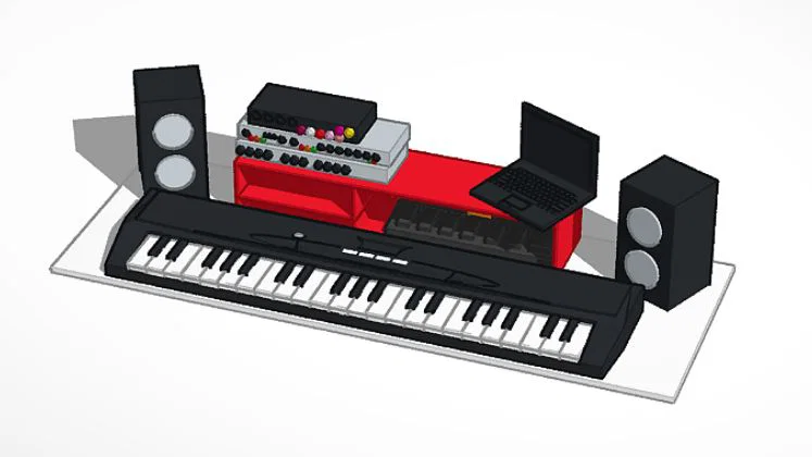 Mô hình đàn Piano để bàn - Image 1