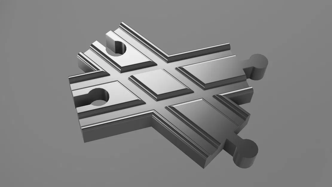 Đường ray tàu hỏa Chữ Thập - Tương thích IKEA Lillabo - Image 1