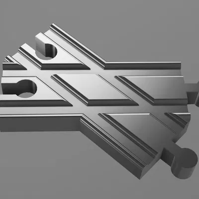 Đường ray tàu hỏa Chữ Thập - Tương thích IKEA Lillabo