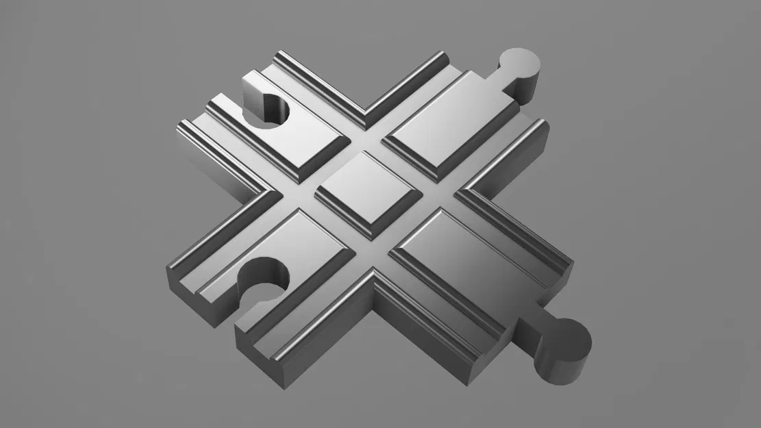 Đường ray tàu hỏa Chữ Thập - Tương thích IKEA Lillabo - Image 3