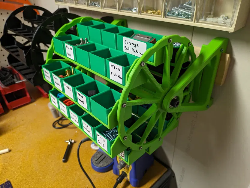 Khay Xoay Gridfinity Treo Tường - Image 1