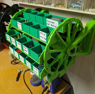 Khay Xoay Gridfinity Treo Tường