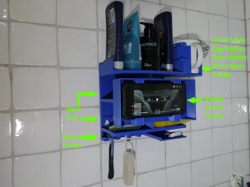 Giá Đỡ Đồ Dùng Phòng Tắm "Trải Nghiệm Tắm Vòi Sen Tuyệt Vời Hơn" - Image 2